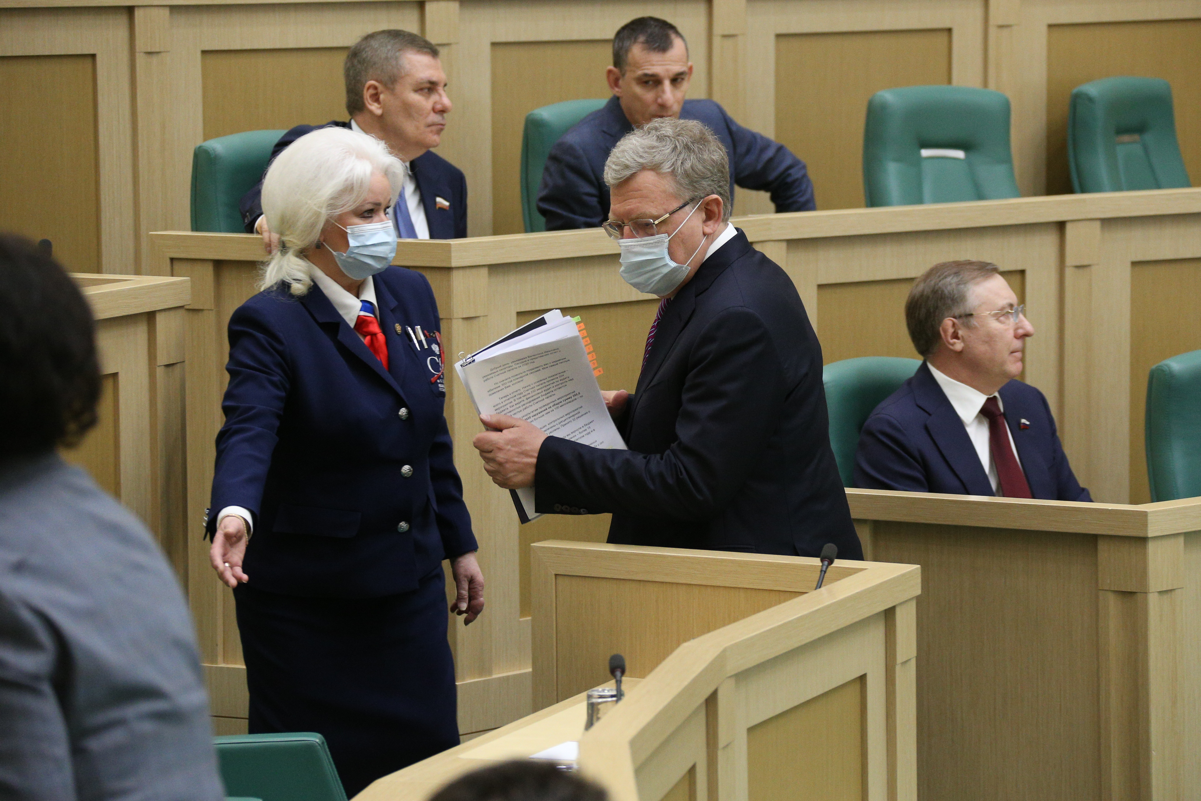 Выступление Алексея Кудрина в Совете Федерации с отчетом о работе СП РФ за 2020 год