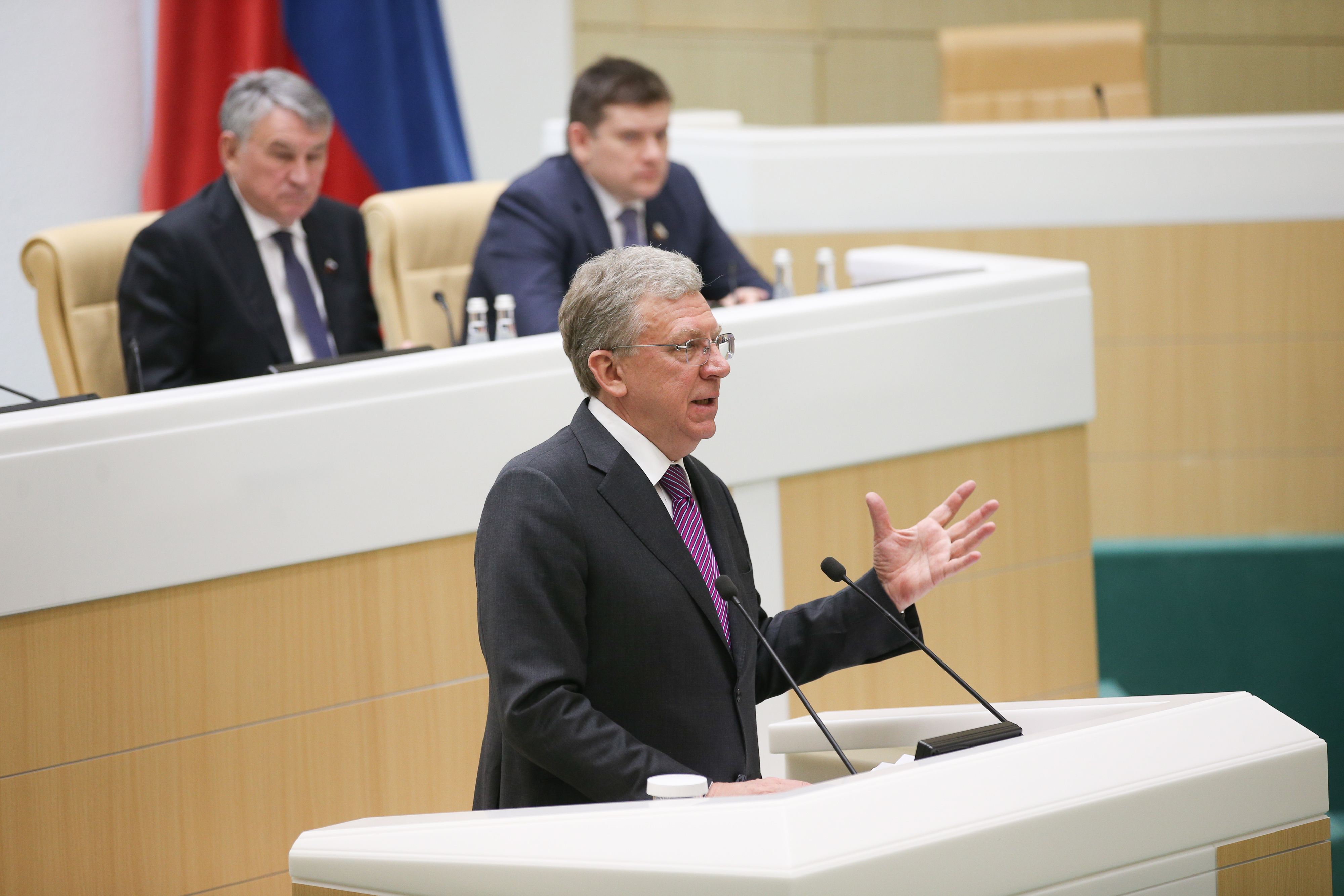 Выступление Алексея Кудрина на заседании Совета Федерации с  отчетом о работе Счетной палаты в 2021 году